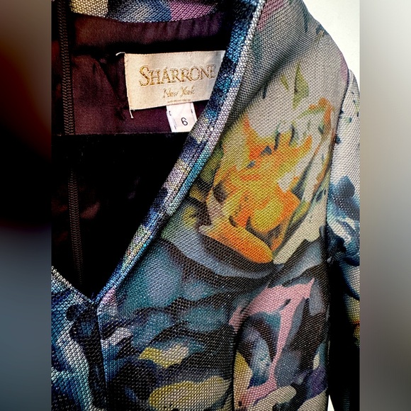 Elegant and Interesting Sharrone evening dress with 3/4 length sleeves - Picture 11 of 11